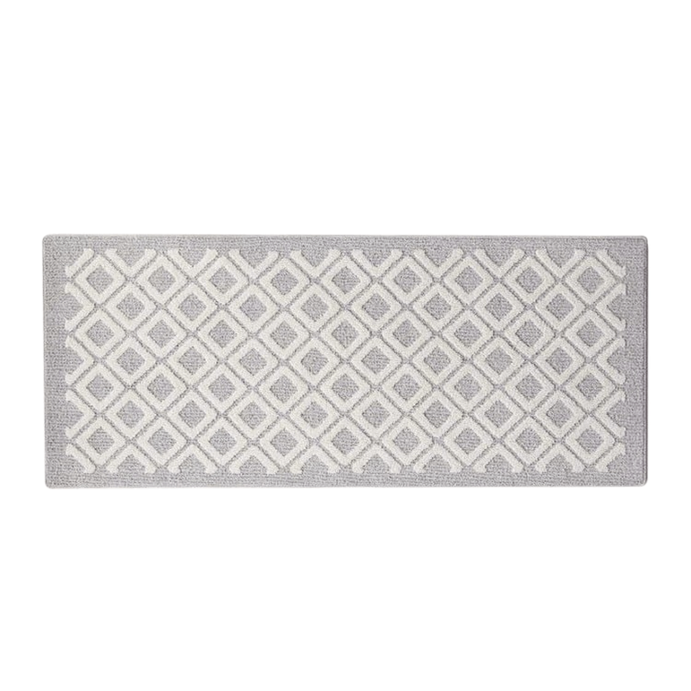 พรม MJHOMEDESIGNS BEDSIDE CARPET 74 ขนาด 60*120 ซม. เทา